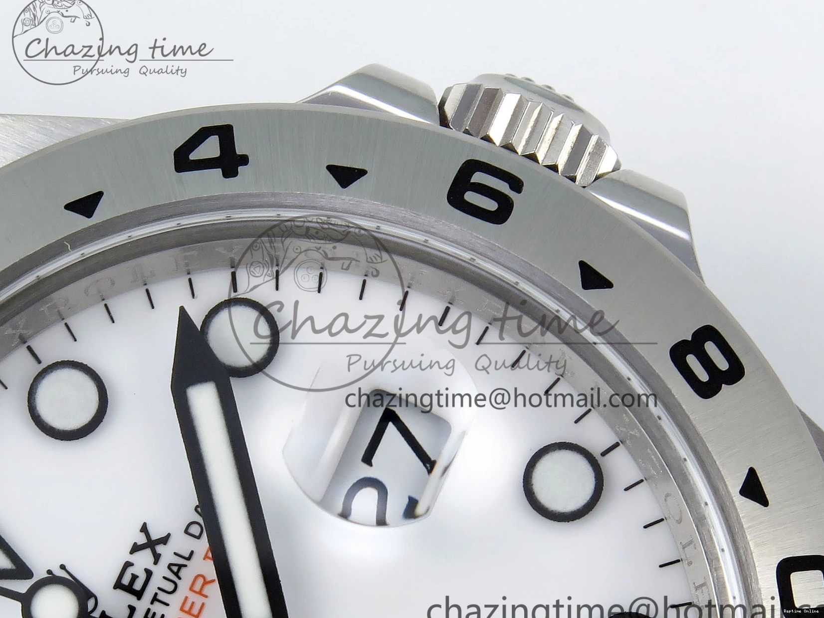 0507 Stylish Explorer II 42mm 226570 Black 904L SS C+F 1:1 Best Edition White Dial on Bracelet VR3285 CHS 1712